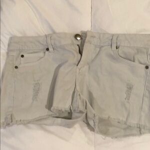Harper White Jean Shorts 28